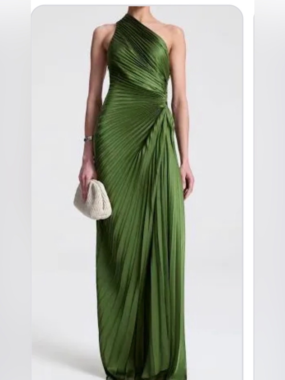 NWT A.L.C Lara Satin Pleated Gown Size 12